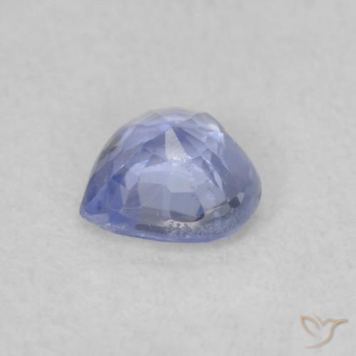 Safira Azul claro Natural 0.30ct, Coração, VS