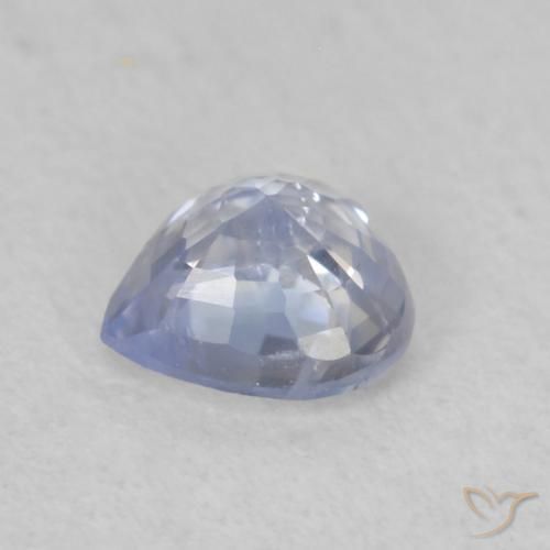 Safira Pastel Azul Natural 0.43ct, Coração, VS