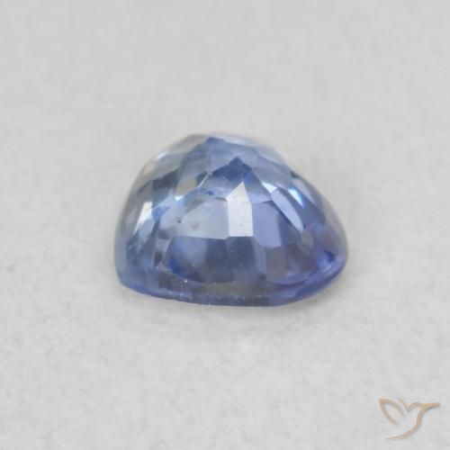 Safira Azul claro Natural 0.37ct, Coração, VS