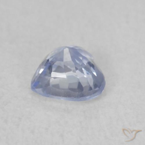 Safira Pastel Azul Natural 0.39ct, Coração, VS