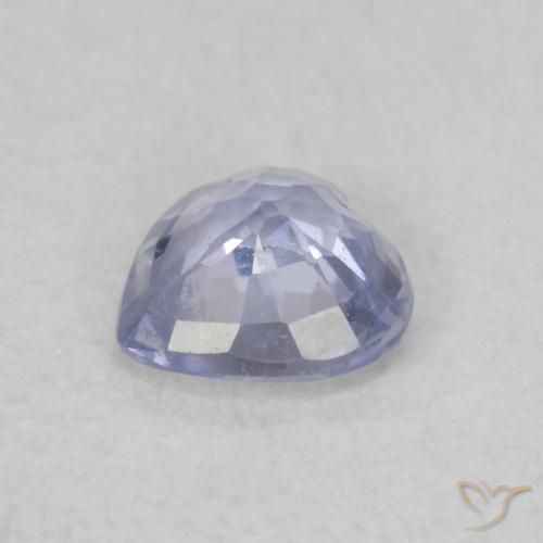 Safira Azul claro Natural 0.37ct, Coração, VS