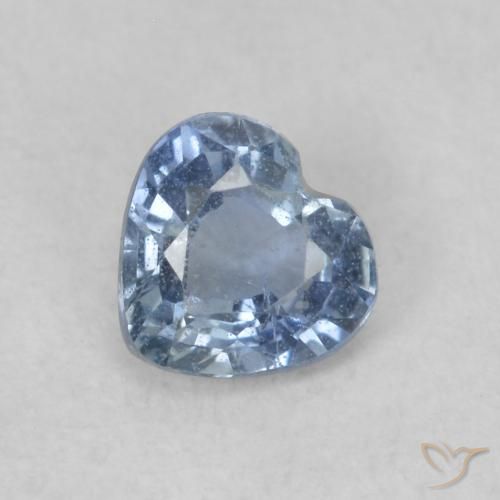 0.41ct Natural Azul Safira, Coração, VS