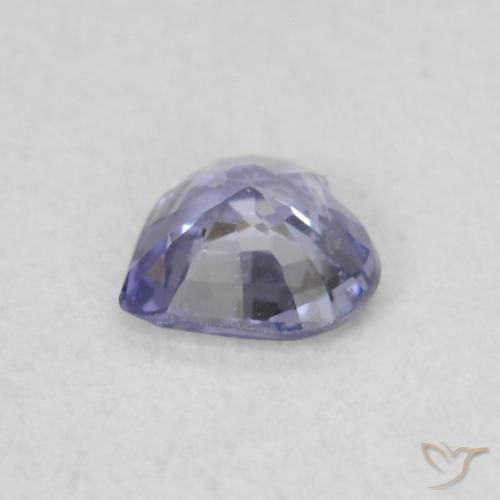 Safira Azul claro Natural 0.30ct, Coração, VS