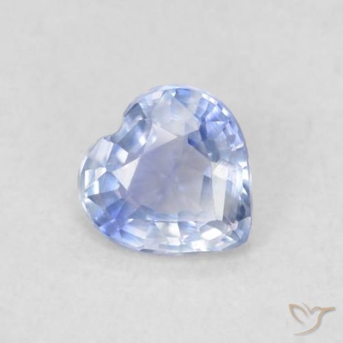Safira Bebê azul Natural 0.34ct, Coração, VVS-VS