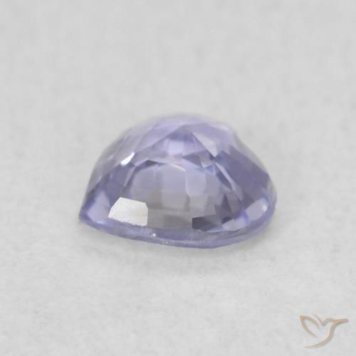 Safira Azul claro Natural 0.38ct, Coração, VVS-VS