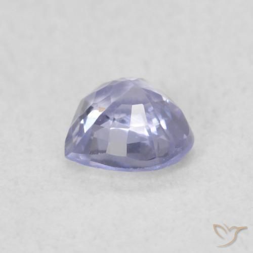 Safira Azul claro Natural 0.36ct, Coração, VVS-VS