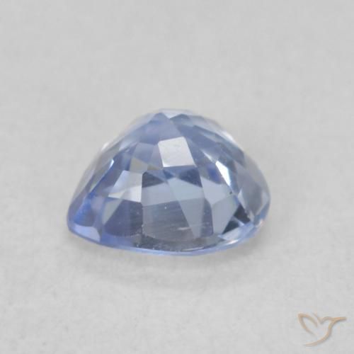 Safira Pastel Azul Natural 0.48ct, Coração, VVS-VS