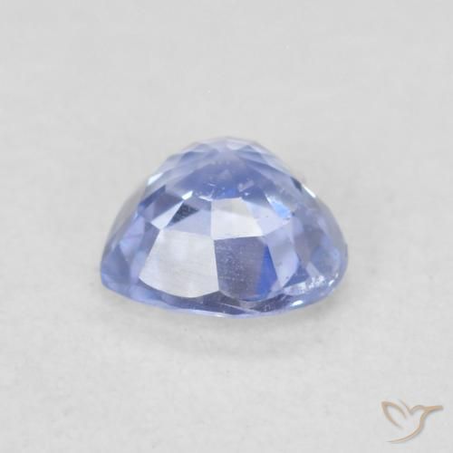 Safira Pastel Azul Natural 0.43ct, Coração, VS