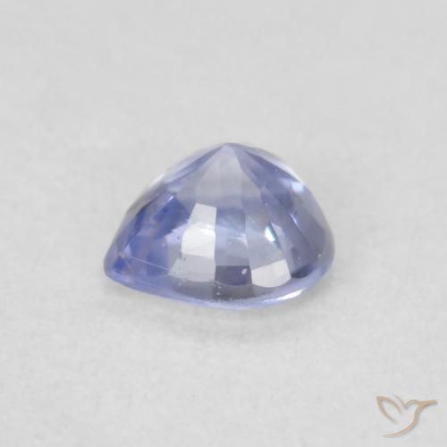 Safira Azul claro Natural 0.33ct, Coração, VVS-VS
