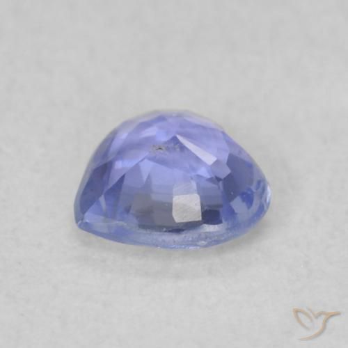 Safira Violeta Azul Natural 0.37ct, Coração, VS