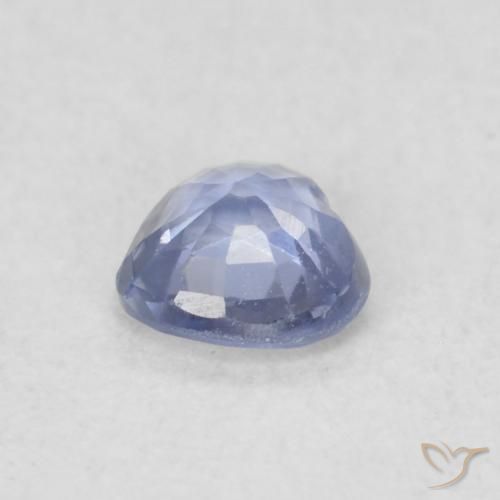Safira Pastel Azul Natural 0.31ct, Coração, VS