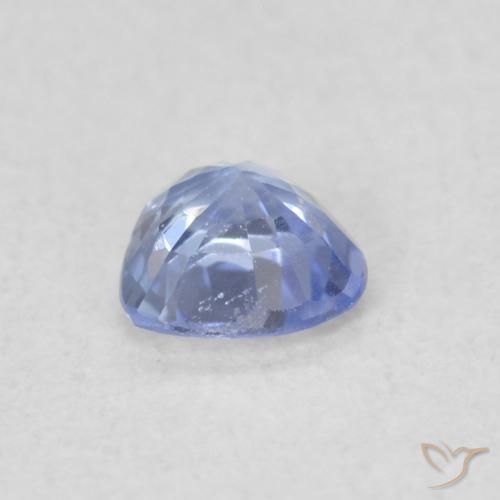 Safira Pastel Azul Natural 0.34ct, Coração, VS