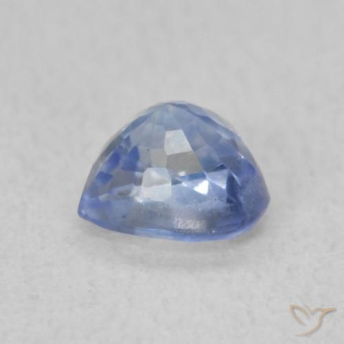 Safira Pastel Azul Natural 0.51ct, Coração, VS
