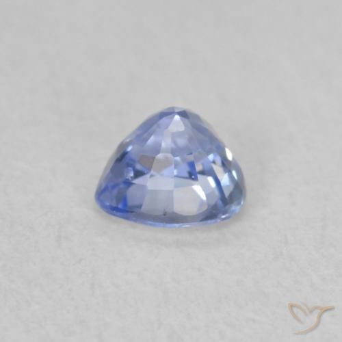 Safira Azul Violeta Claro Natural 0.39ct, Coração, VS