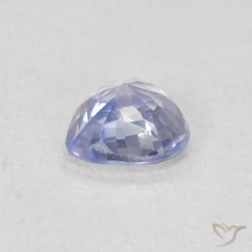Safira Pastel Azul Natural 0.48ct, Coração, VS