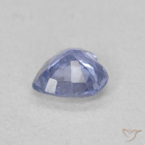 Safira Bebê azul Natural 0.30ct, Coração, VS
