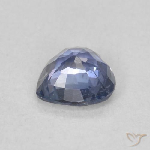 Safira Azul Violeta Claro Natural 0.37ct, Coração, VS