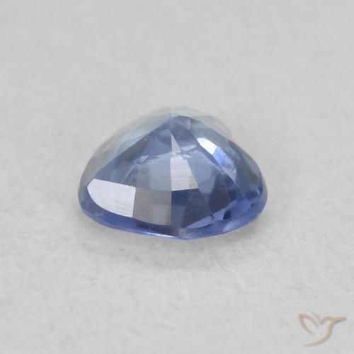 Safira Azul claro Natural 0.39ct, Coração, VS