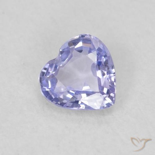 0.28ct Natural Azul claro Safira, Coração, VS