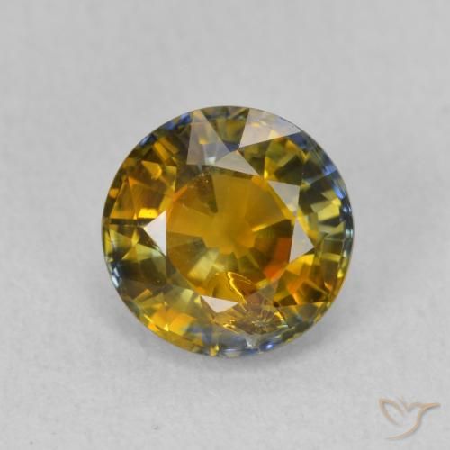 Safira Multicolorido Natural 1.99ct, Corte Redondo, VS-SI