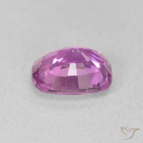 Safira Roxo rosado Natural 1.68ct, Almofada, VS