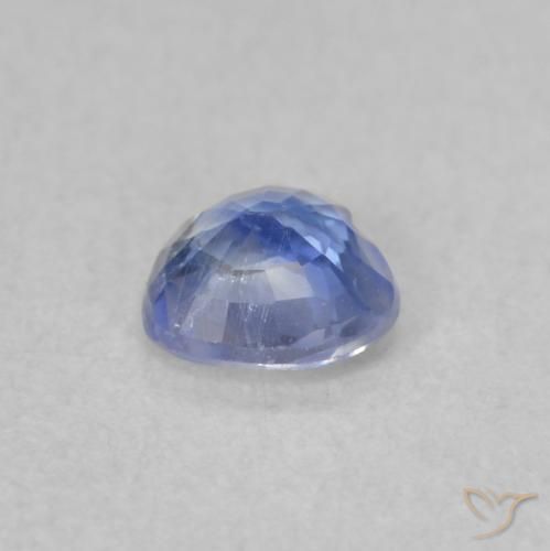 Safira Pastel Azul Natural 0.41ct, Coração, VS