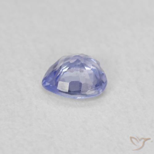 Safira Pastel Azul Natural 0.25ct, Coração, VS