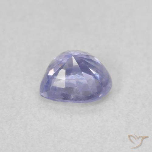 Safira Azul claro Natural 0.44ct, Coração, VS