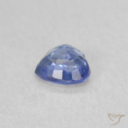 Safira Pastel Azul Natural 0.36ct, Coração, VS