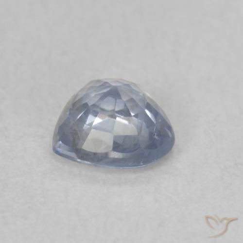 Safira Azul Muito Claro Natural 0.50ct, Coração, VS