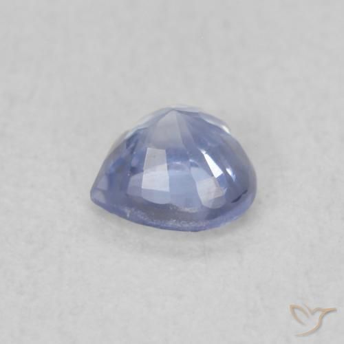 Safira Pastel Azul Natural 0.36ct, Coração, VVS-VS
