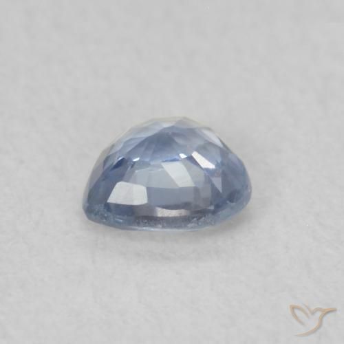 Safira Azul claro Natural 0.33ct, Coração, VS