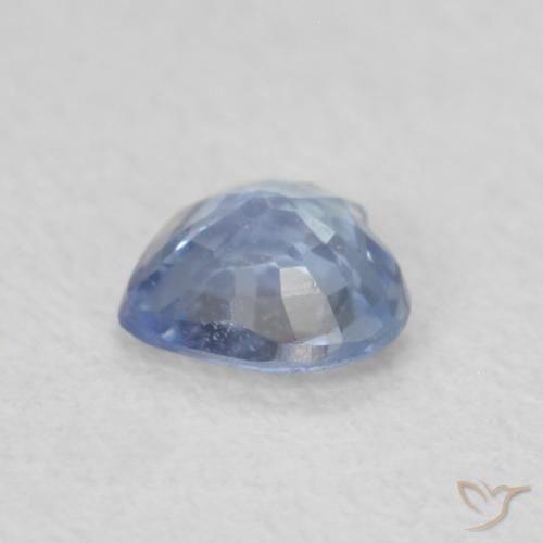 Safira Pastel Azul Natural 0.38ct, Coração, VS
