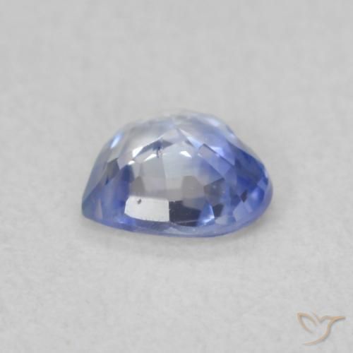 Safira Pastel Azul Natural 0.38ct, Coração, VS