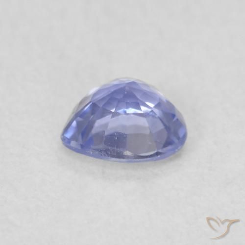 Safira Azul claro Natural 0.35ct, Coração, VVS-VS