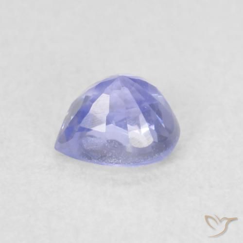 Safira Azul claro Natural 0.38ct, Coração, VVS-VS