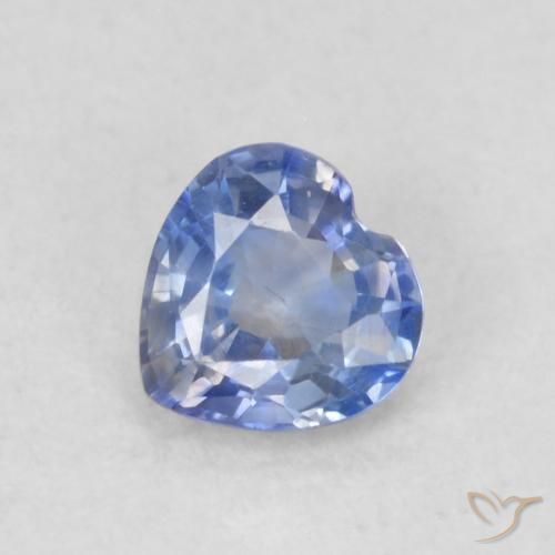 0.36ct Natural Azul escuro médio Safira, Coração, VVS-VS