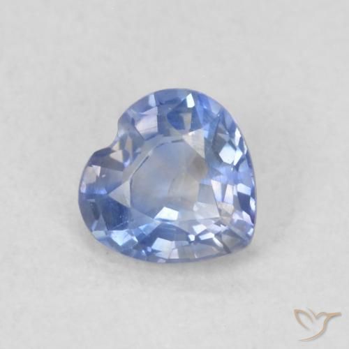 Safira Azul escuro médio Natural 0.36ct, Coração, VVS-VS