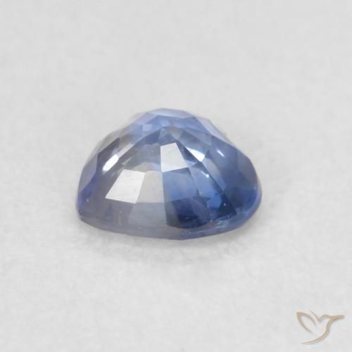 Safira Azul escuro médio Natural 0.36ct, Coração, VVS-VS
