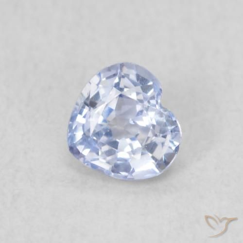 0.33ct Natural Azul arroxeado Safira, Coração, VVS-VS