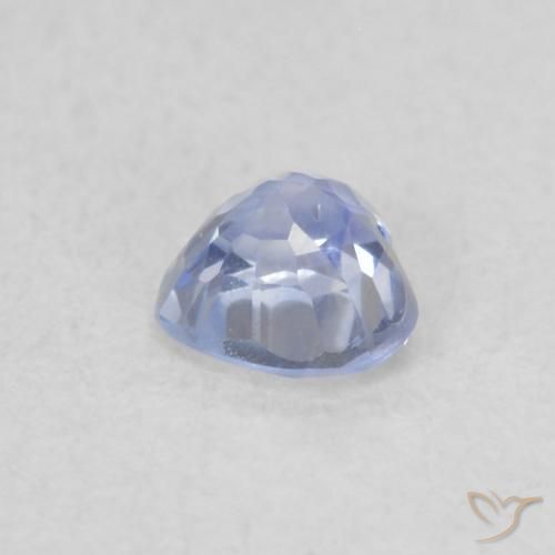 Safira Azul arroxeado Natural 0.33ct, Coração, VVS-VS