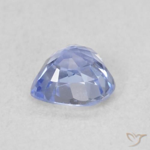 Safira Pastel Azul Natural 0.47ct, Coração, VVS-VS