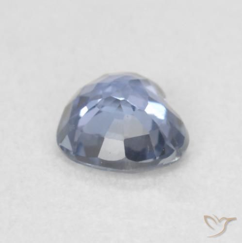 Safira Azul Violeta Claro Natural 0.42ct, Coração, VVS-VS
