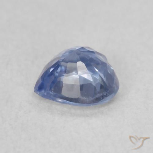 Safira Azul claro Natural 0.43ct, Coração, VVS-VS