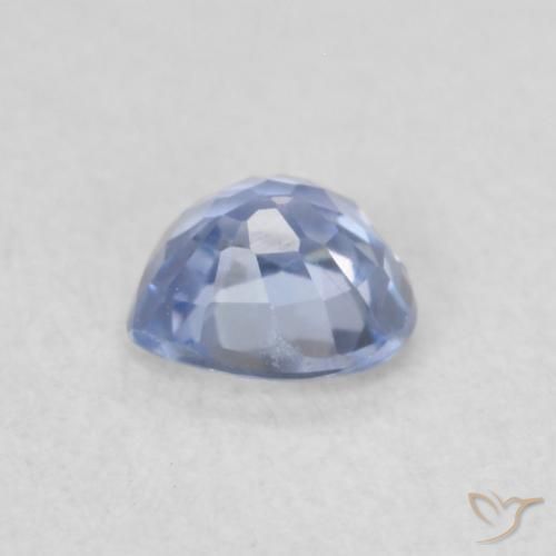 Safira Pastel Azul Natural 0.35ct, Coração, VVS-VS