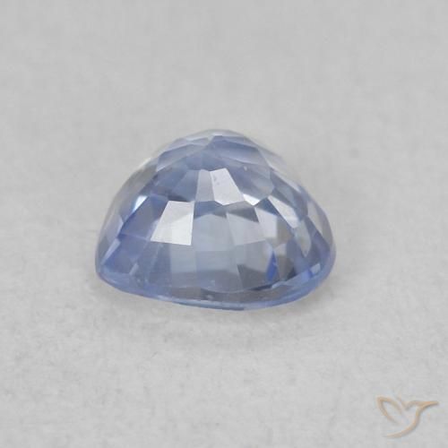 Safira Azul claro Natural 0.42ct, Coração, VVS-VS