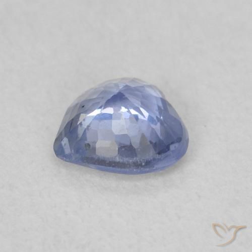 Safira Azul claro Natural 0.33ct, Coração, VS