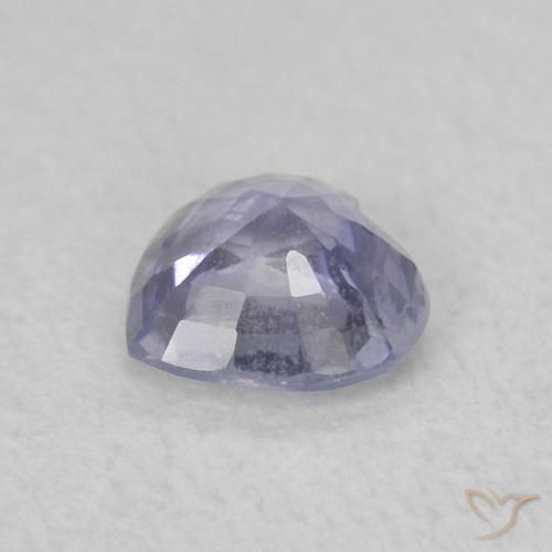 Safira Azul claro Natural 0.38ct, Coração, VS