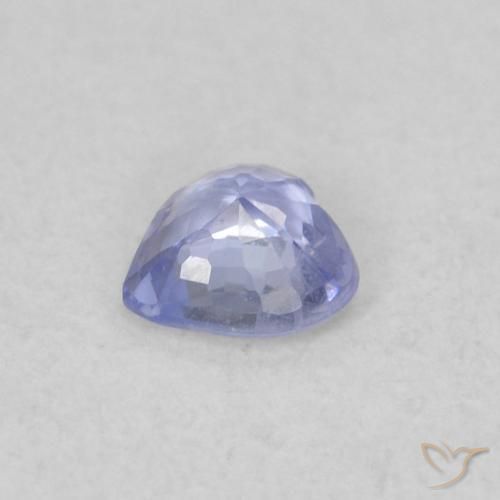 Safira Azul claro Natural 0.23ct, Coração, VS