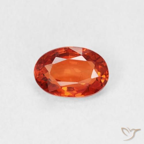 0.59ct Natural vermelho intenso Safira, oval, VS